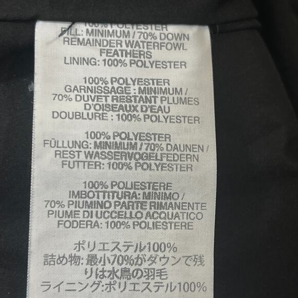 J. CREW Puffer Vest Womens Small S Black Quilted Down Filled Full Zip Pockets - Picture 3 of 9